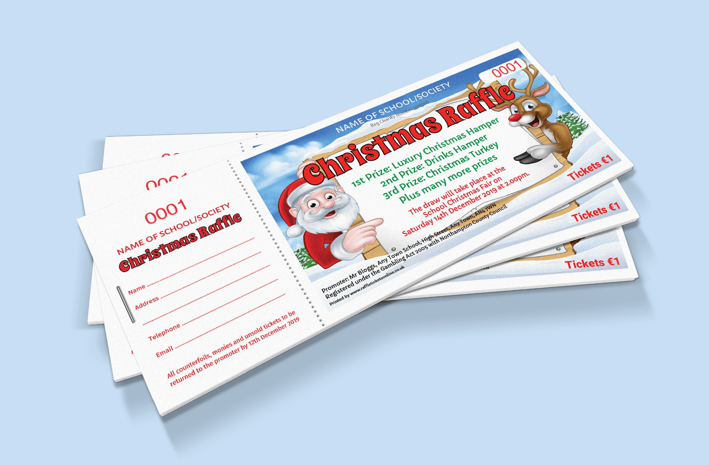 Customer Printed Raffle Tickets For Schools, Clubs And Charities F Rom Print Read