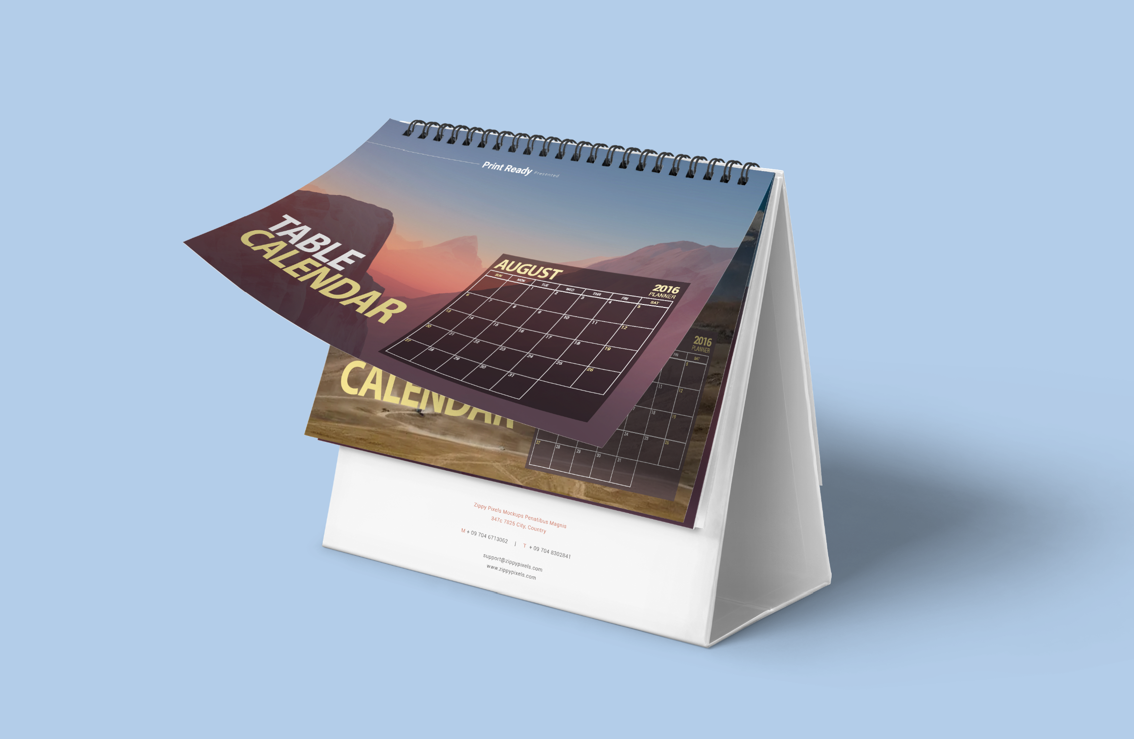 personalised office desk calendar printing