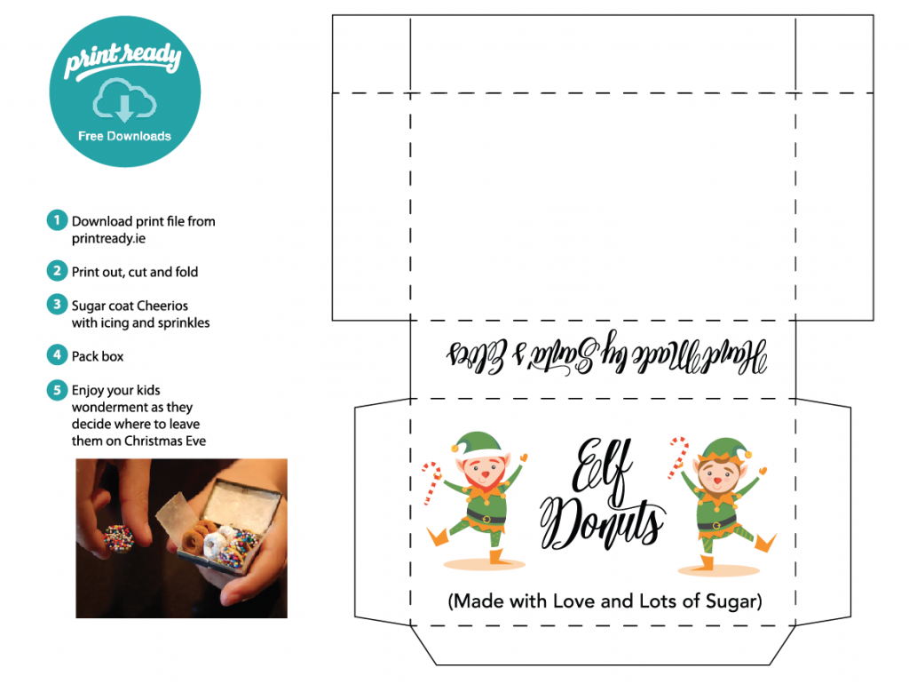 Printable Elf Donut Box Template Printable Templates - vrogue.co